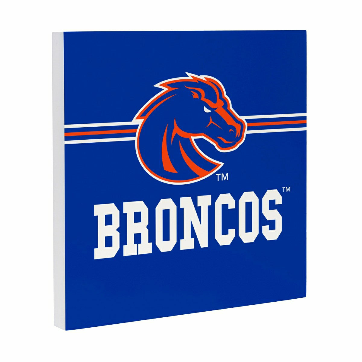 Boise State University Wood Wall Sign, 12x12 - Collegiate Home