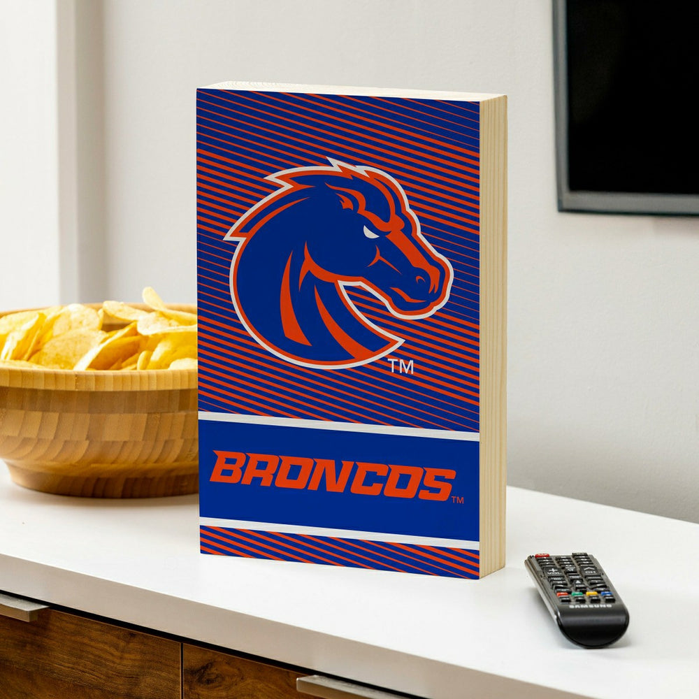 Boise State University Plock, Down Home Fans, 8x12 - Collegiate Home