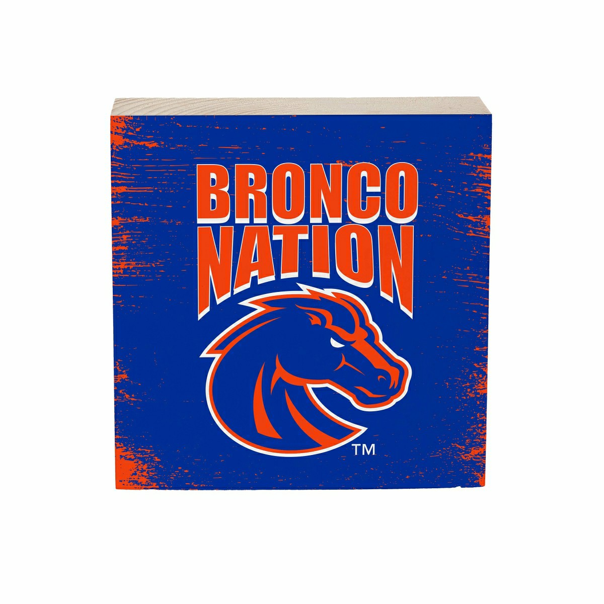 Boise State University Plock, Down Home Fans, 6x6 - Collegiate Home
