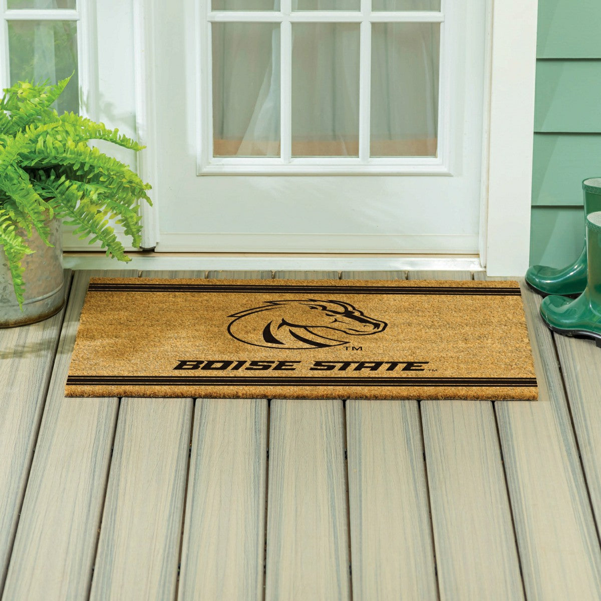 Boise State University Large One Color Coir Mat, 36"x24" - Collegiate