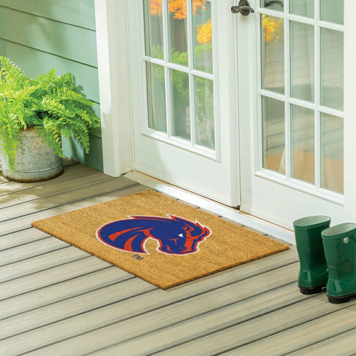 Boise State University Large Full Color Coir Mat, 36"x24" - Collegiate
