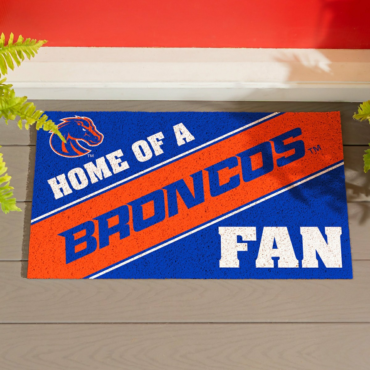Boise State University, PVC Mat COLOR, Home of a Fan - Collegiate
