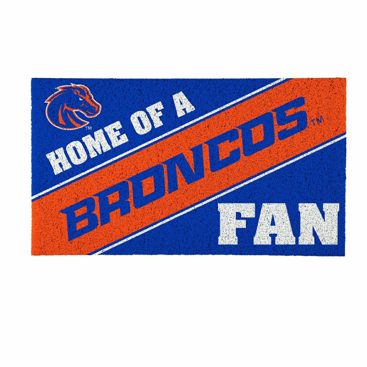 Boise State University, PVC Mat COLOR, Home of a Fan - Collegiate