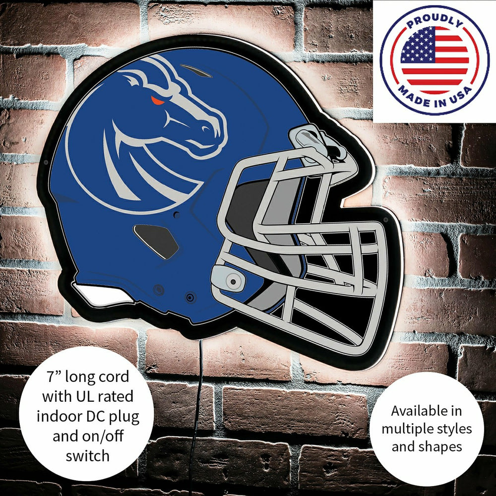 LED Wall Decor, Helmet, Boise State University - Collegiate Home