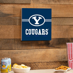 Brigham Young University Wood Wall Sign, 12x12 - Collegiate Home