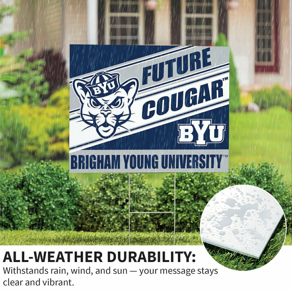 Brigham Young University Coroplast Yard Sign, Future Student - Collegiate Home