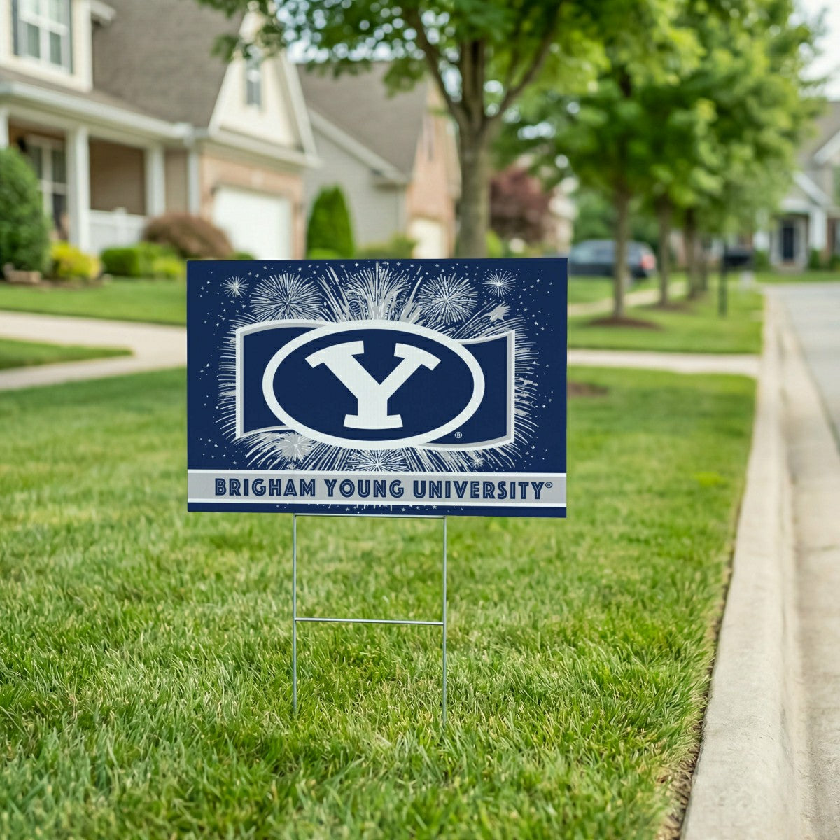 Brigham Young University Yard Sign, Patriotic - Collegiate Home