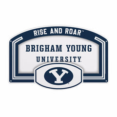 Brigham Young University USA Embossed Steel Wall Sign, 11" x 17" - Collegiate Home