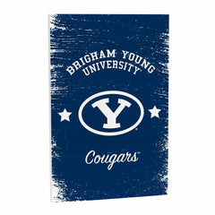 Brigham Young University Wood Wall Sign, 16x24 - Collegiate Home