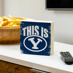 Brigham Young University Plock, Down Home Fans, 6x6 - Collegiate Home