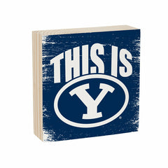 Brigham Young University Plock, Down Home Fans, 6x6 - Collegiate Home