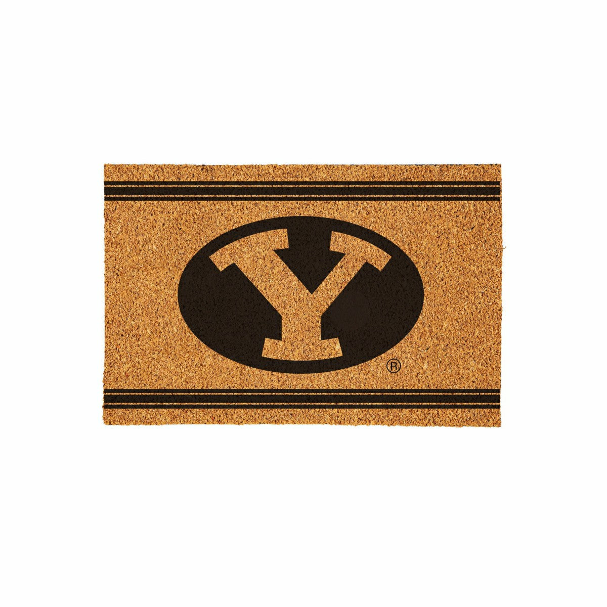 Brigham Young University Large One Color Coir Mat, 36"x24" - Collegiate