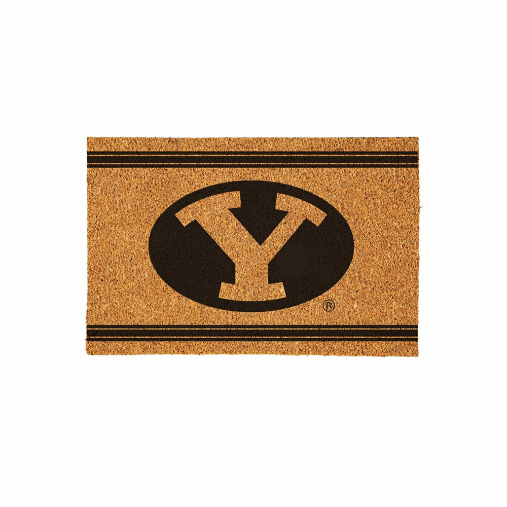 Brigham Young University Large One Color Coir Mat, 36"x24" - Collegiate