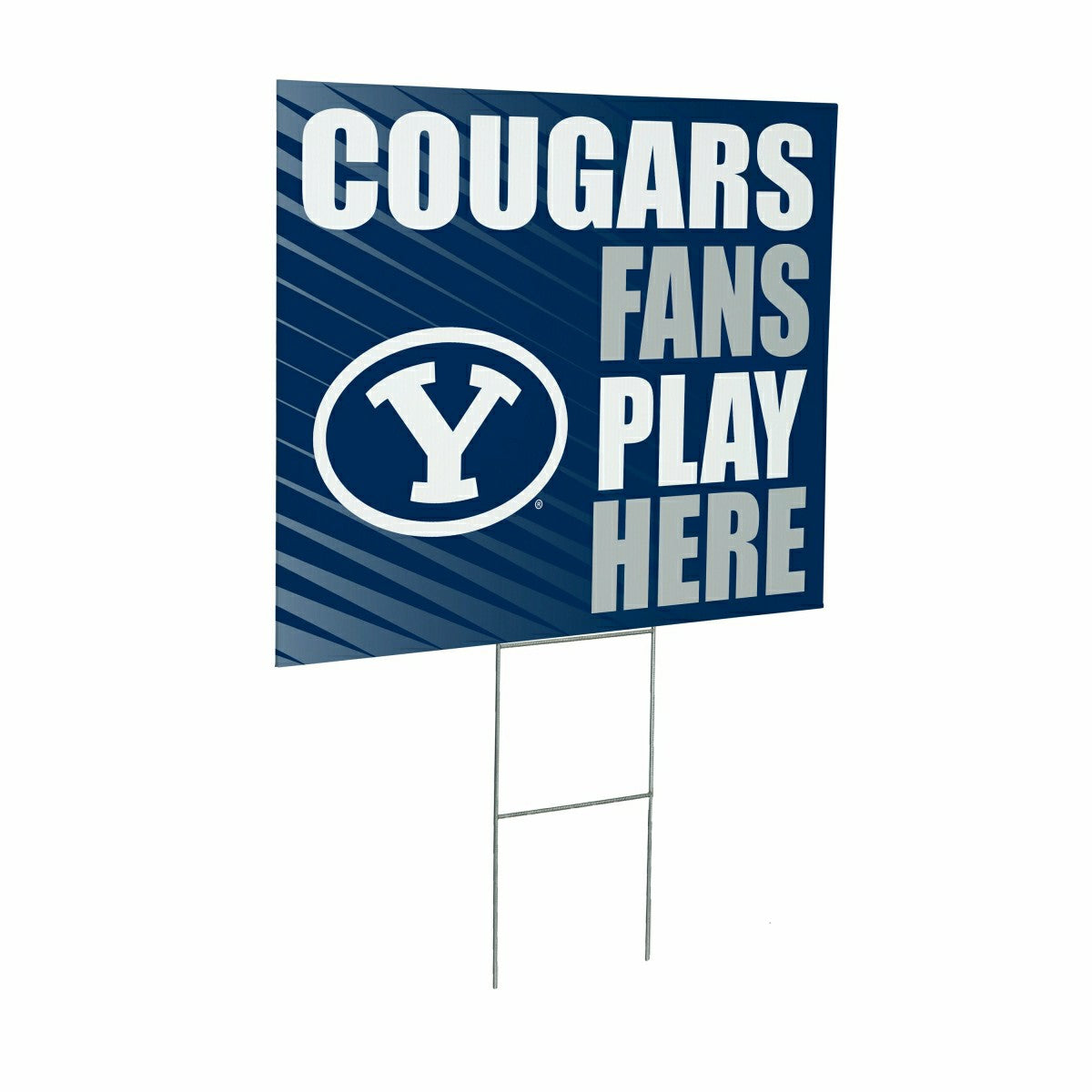 Brigham Young University Coroplast Yard Sign "Fans Play Here" - Collegiate Home
