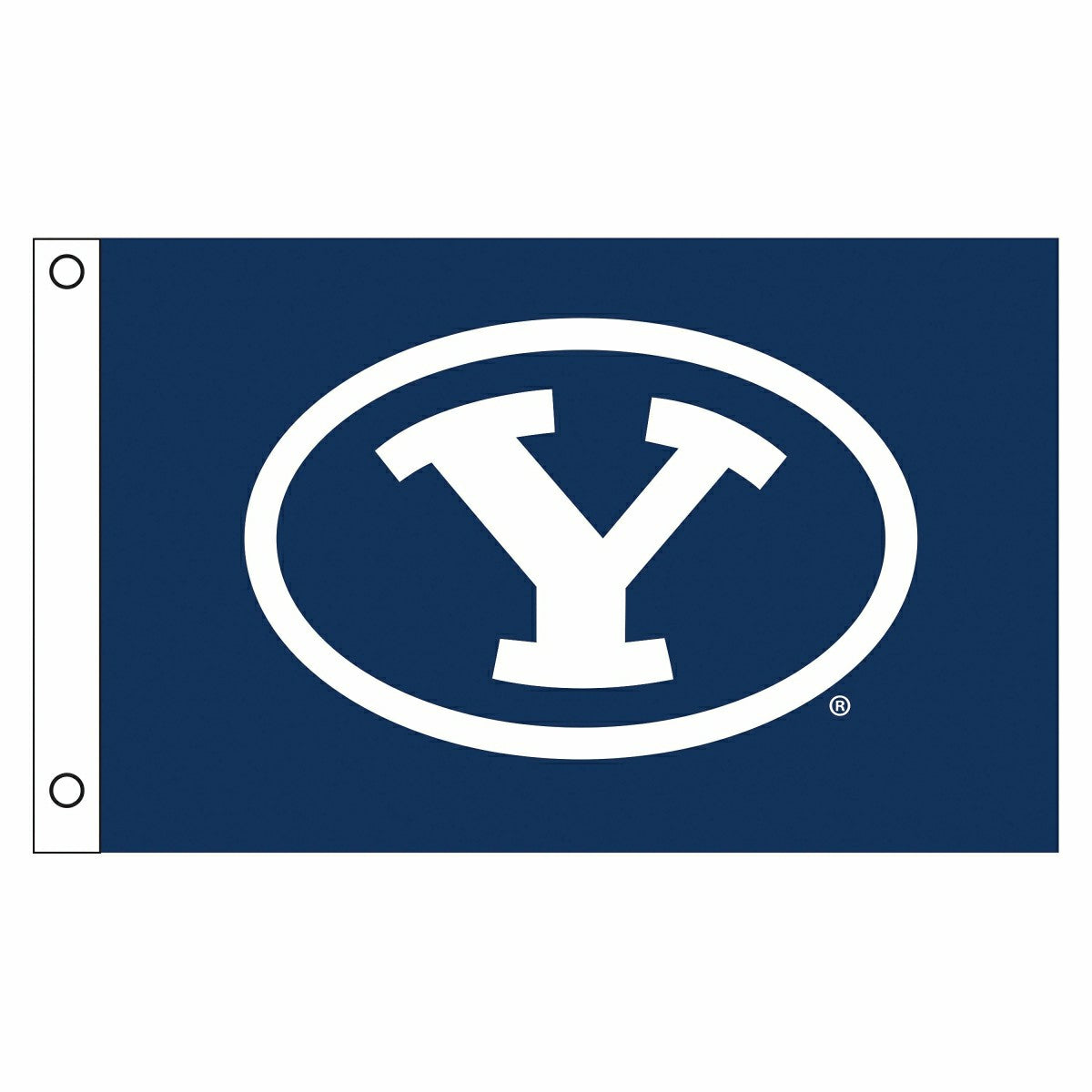 Brigham Young University Single Sided Flag w/ 2 Grommets, 3'x5' - Collegiate Home