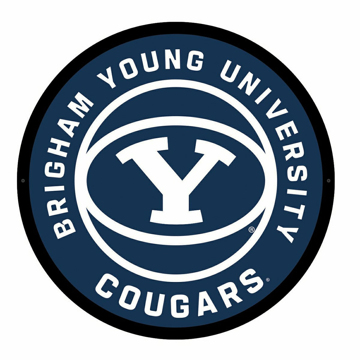LED Wall Decor, Round, Brigham Young University - Collegiate Home