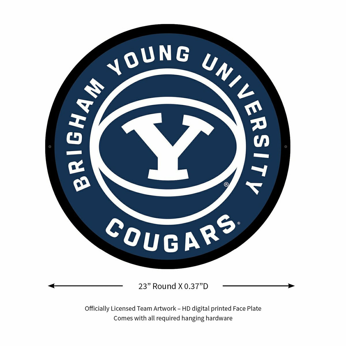 LED Wall Decor, Round, Brigham Young University - Collegiate Home