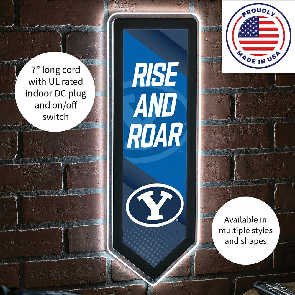 LED Wall Decor, Pennant, Brigham Young University - Collegiate Home