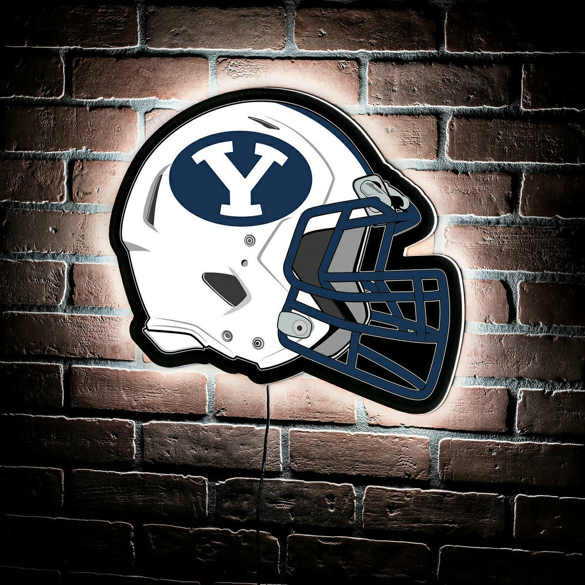 LED Wall Decor, Helmet, Brigham Young University - Collegiate Home