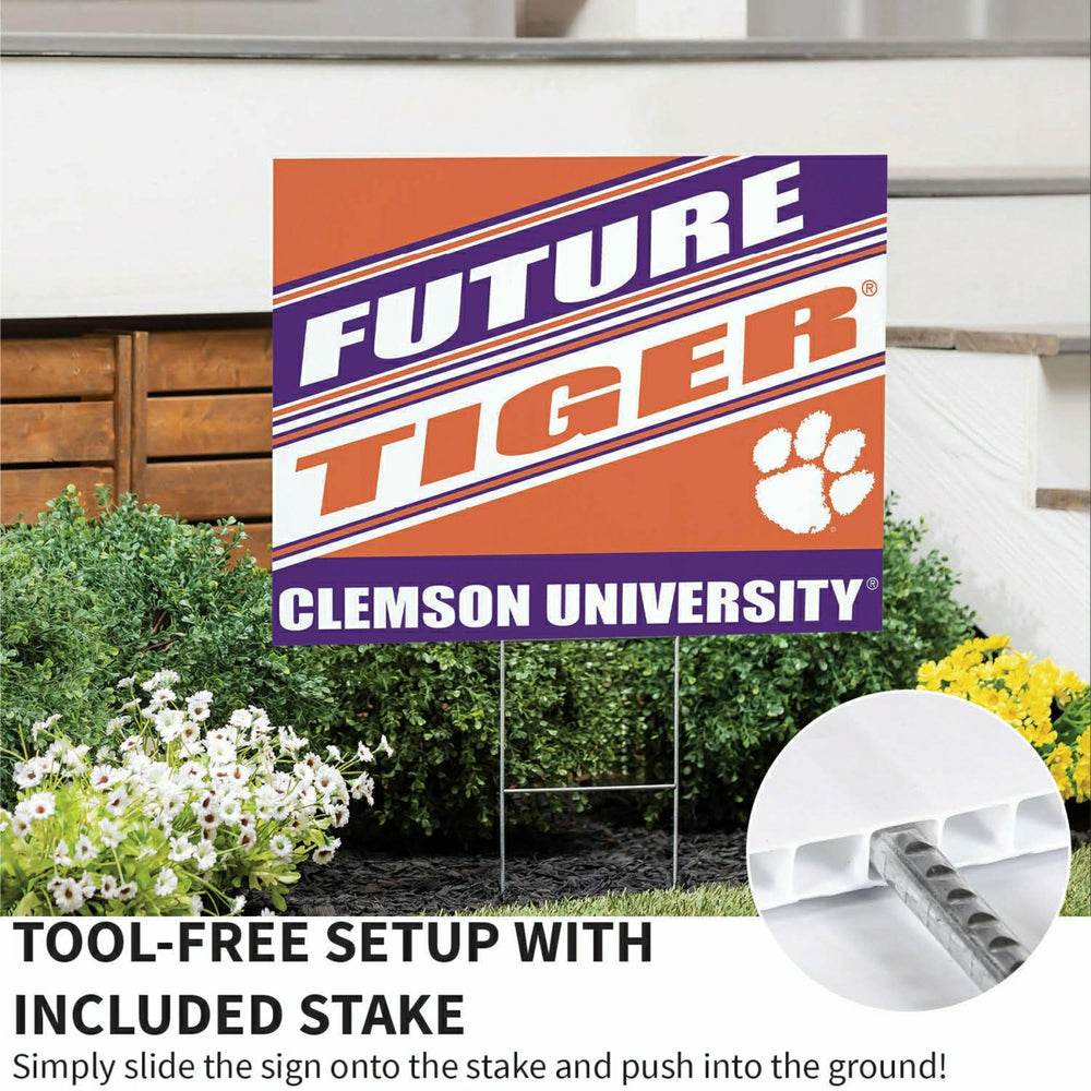 Clemson University Coroplast Yard Sign, Future Student - Collegiate Home
