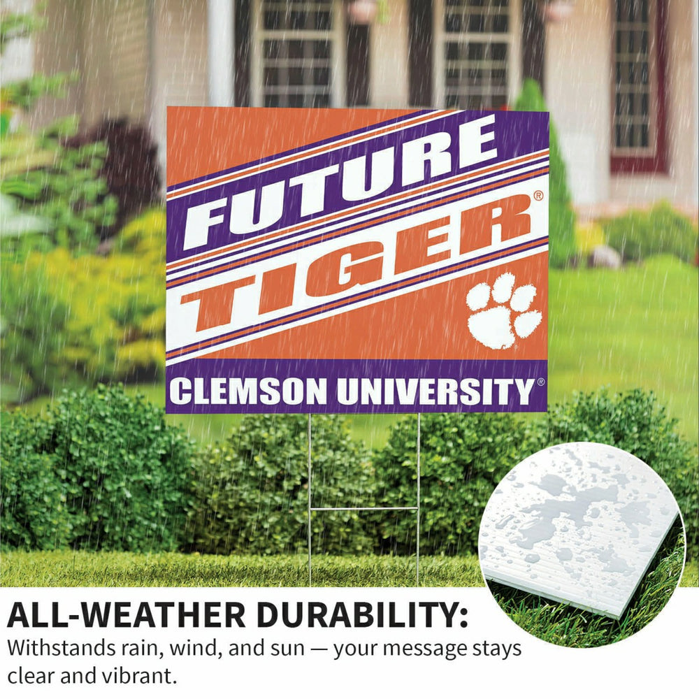 Clemson University Coroplast Yard Sign, Future Student - Collegiate Home