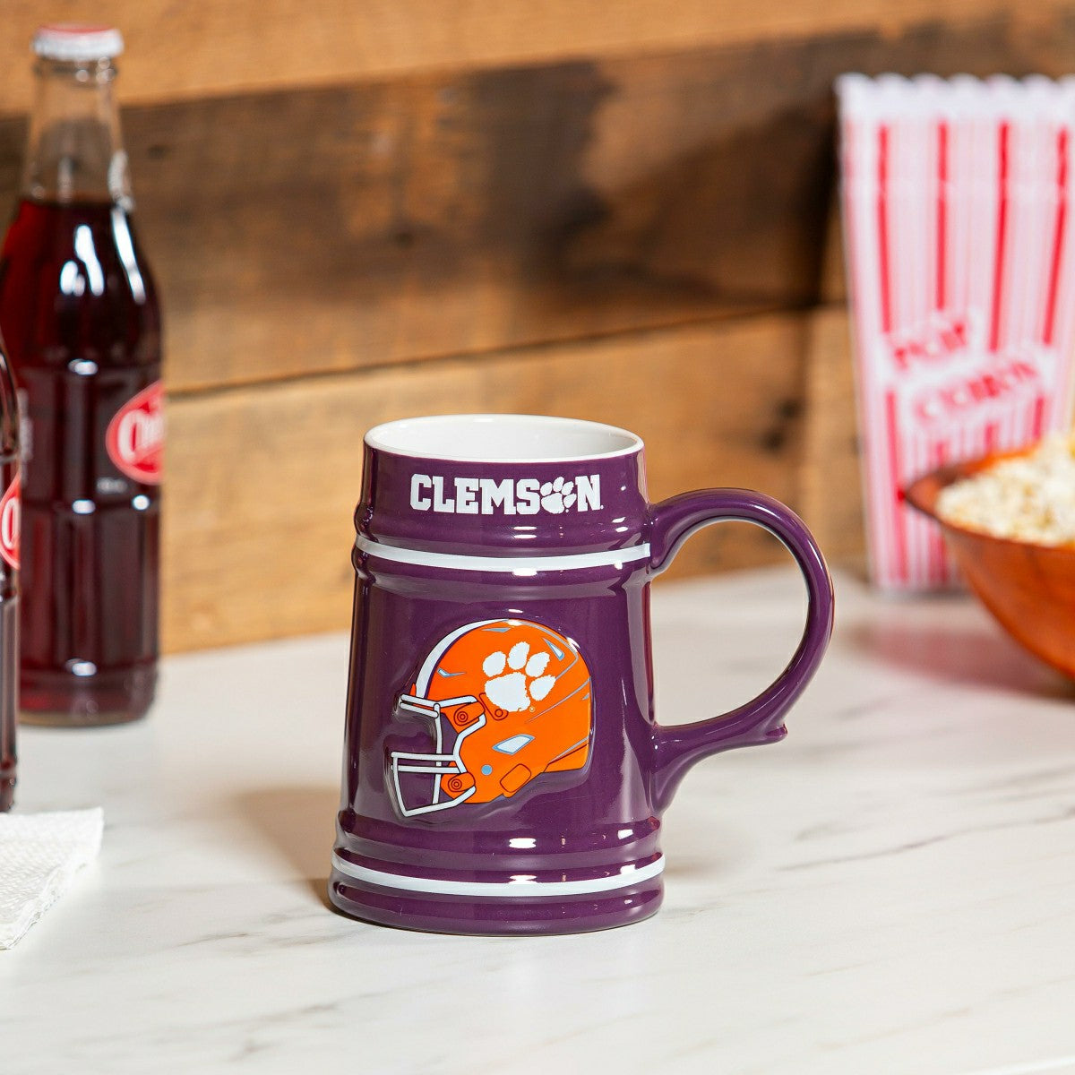 Clemson University Ceramic Stein Cup, 24oz - Collegiate Home