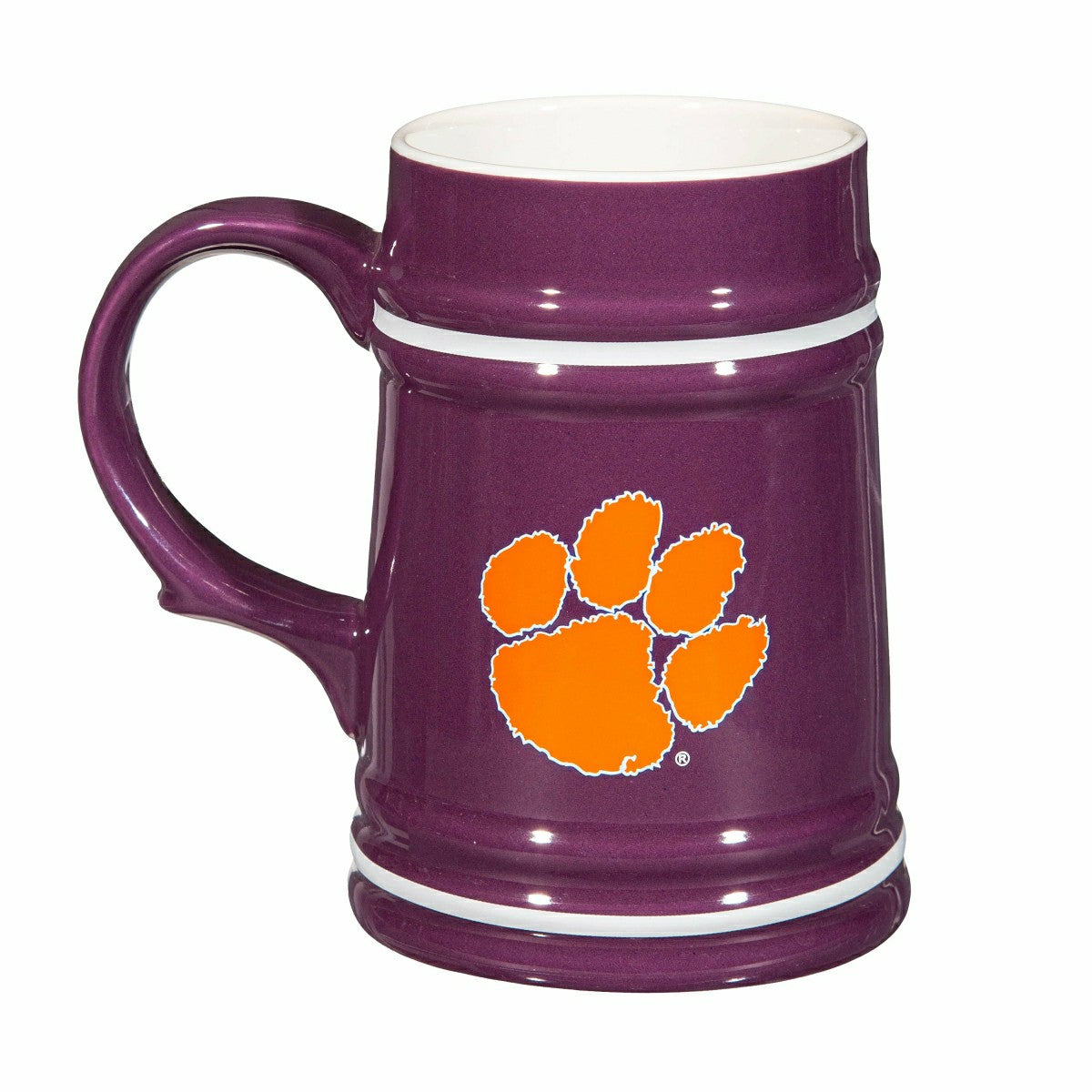 Clemson University Ceramic Stein Cup, 24oz - Collegiate Home