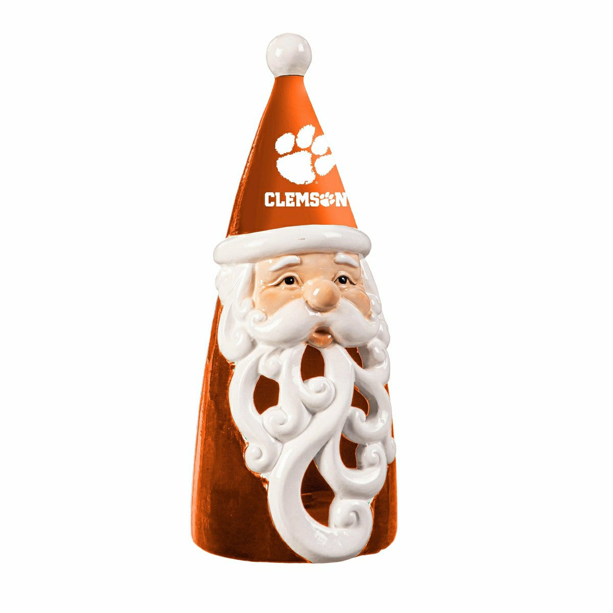 Clemson University Santa LED Statuary, 8" - Collegiate Home