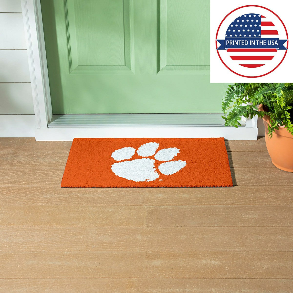 Full Color PVC Mat, 16" x 28", Clemson University - Collegiate