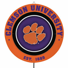 Clemson University, Metal Lite, Round - Collegiate