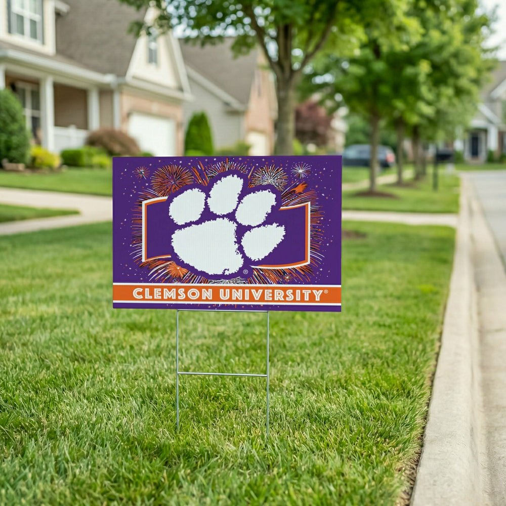 Clemson University Yard Sign, Patriotic - Collegiate Home