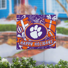 Clemson University Yard Sign, Holiday - Collegiate Home