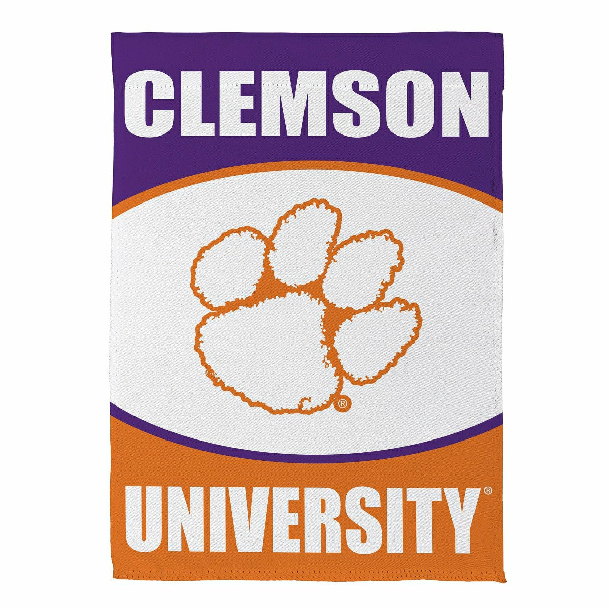 Clemson University Suede Flag, GDN - Collegiate
