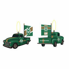 Colorado State University Rally Truck Ornament, Set of 2 - Collegiate Home