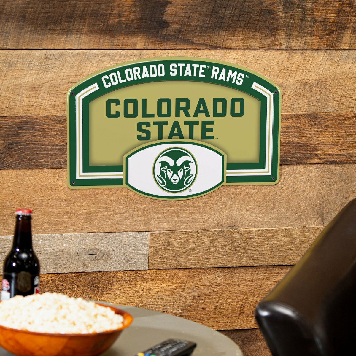 Colorado State University USA Embossed Steel Wall Sign, 11" x 17" - Collegiate Home