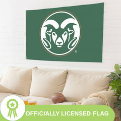 Colorado State Single Sided Flag w/ 2 Grommets, 3'x5' - Collegiate Home
