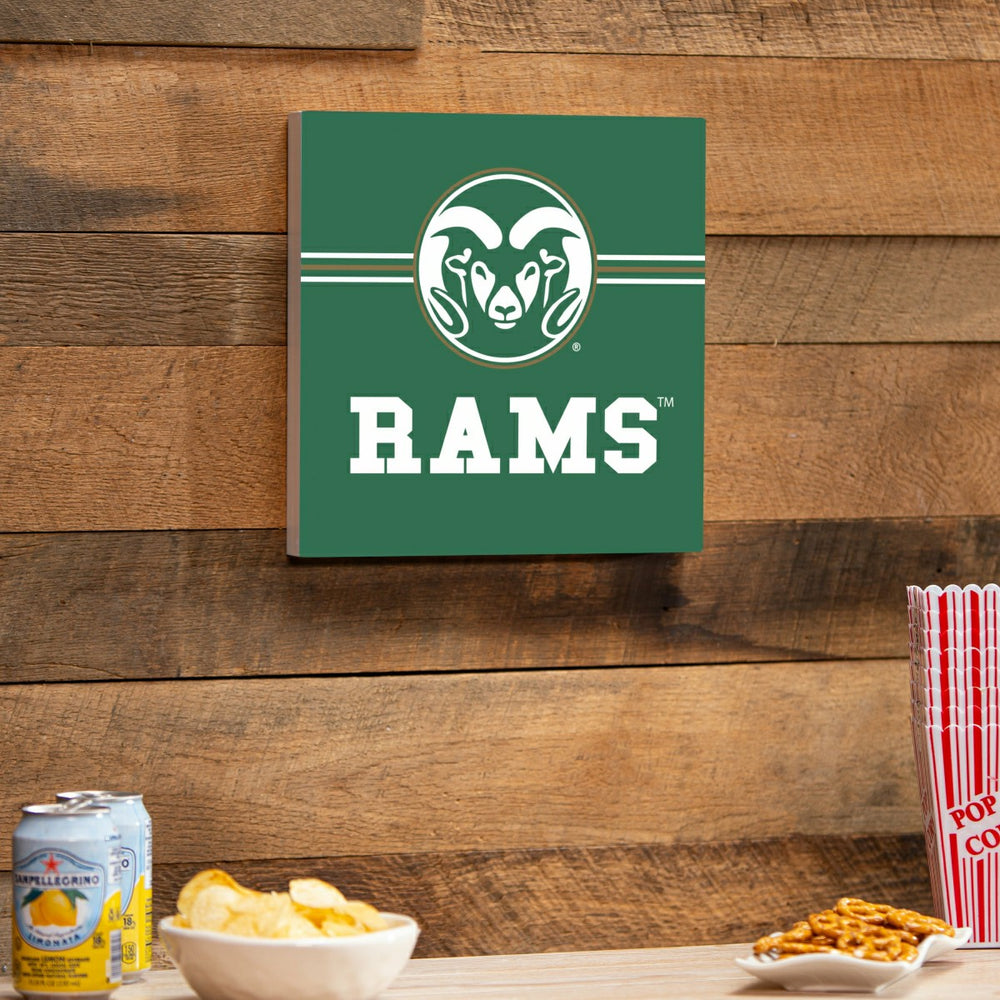 Colorado State University Wood Wall Sign, 12x12 - Collegiate Home