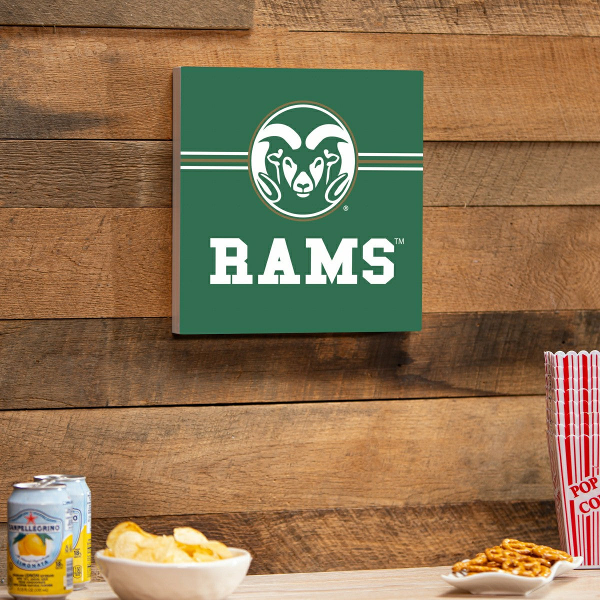 Colorado State University Wood Wall Sign, 12x12 - Collegiate Home