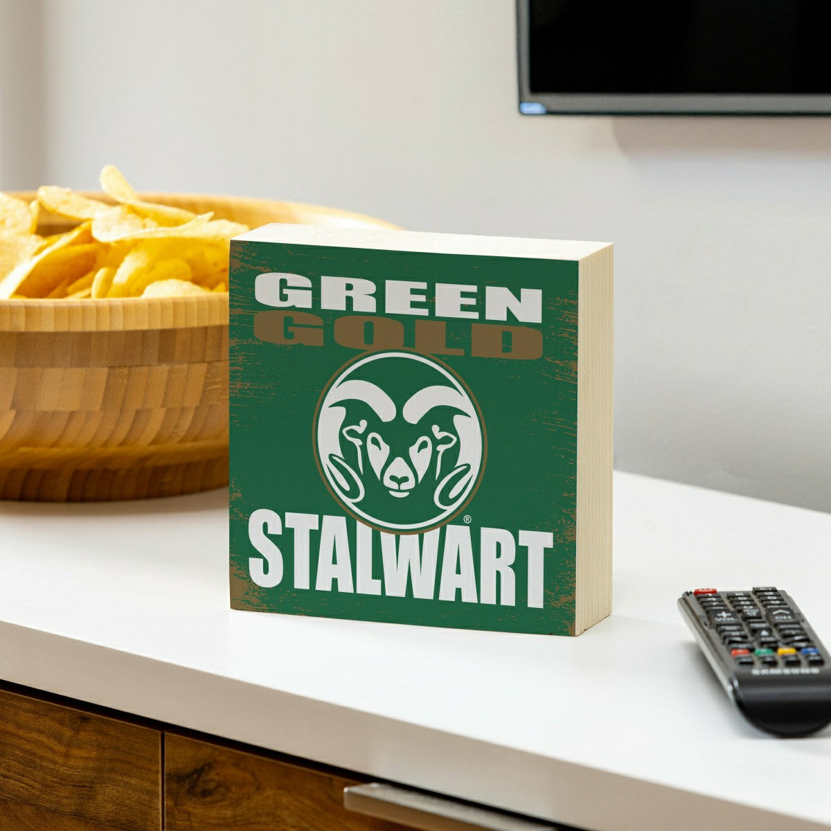Colorado State University Plock, Down Home Fans, 6x6 - Collegiate Home