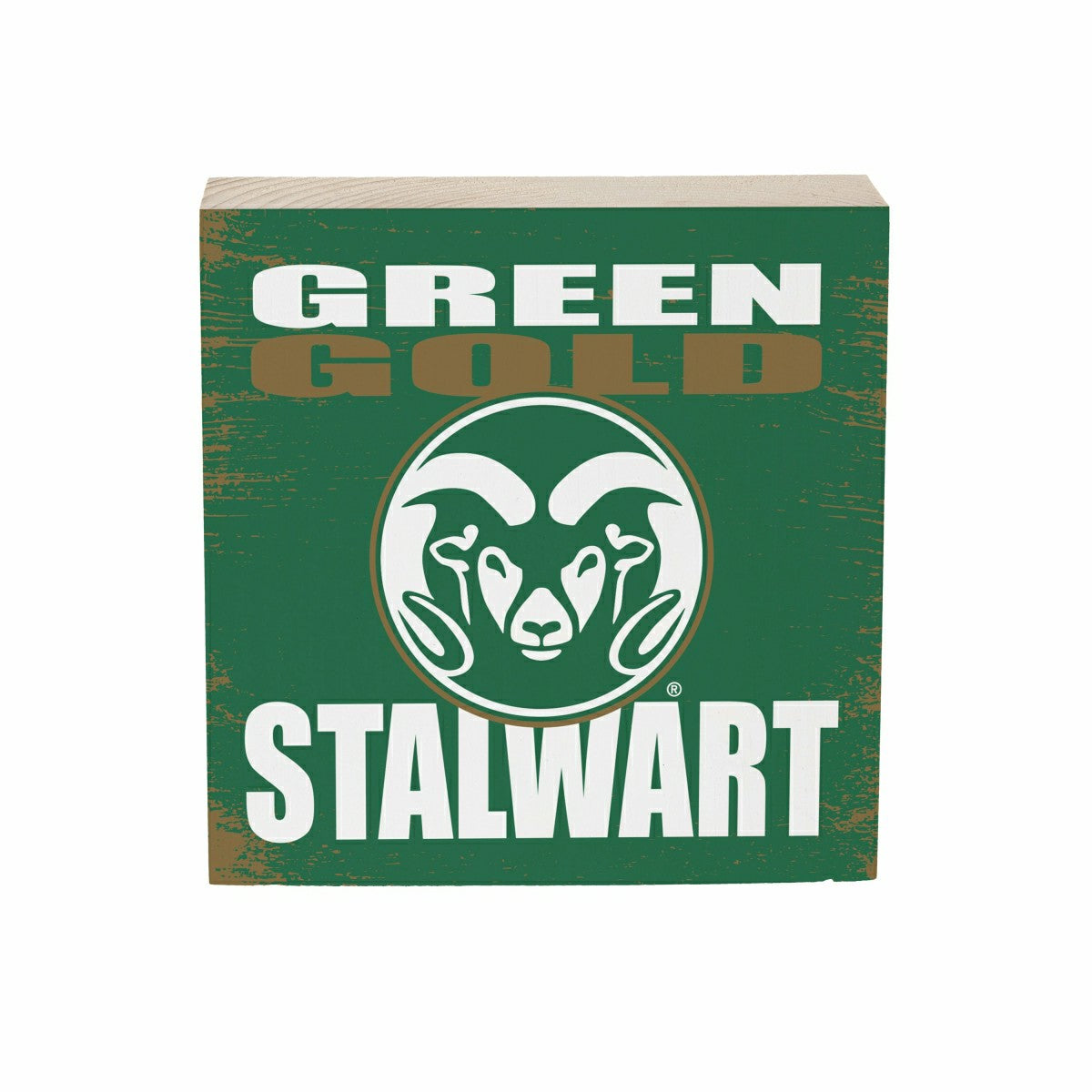 Colorado State University Plock, Down Home Fans, 6x6 - Collegiate Home