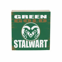Colorado State University Plock, Down Home Fans, 6x6 - Collegiate Home