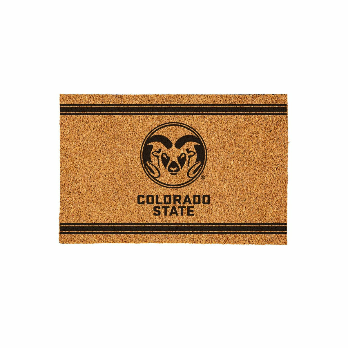 Colorado State University Large One Color Coir Mat, 36"x24" - Collegiate