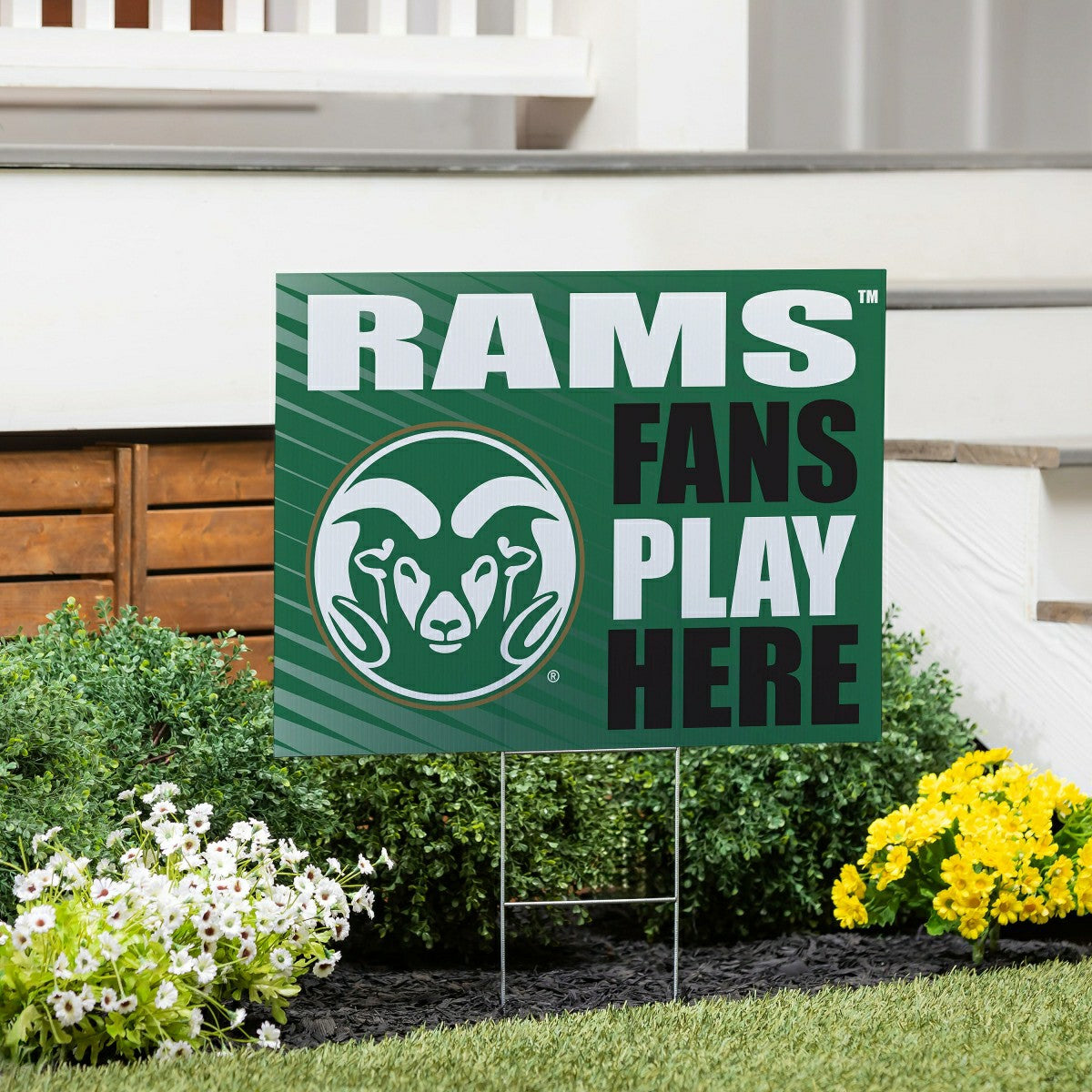 Colorado State University Coroplast Yard Sign "Fans Play Here" - Collegiate Home