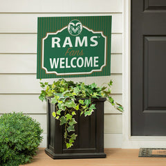 Colorado State University Coroplast Yard Sign, "Fans Welcome" - Collegiate Home
