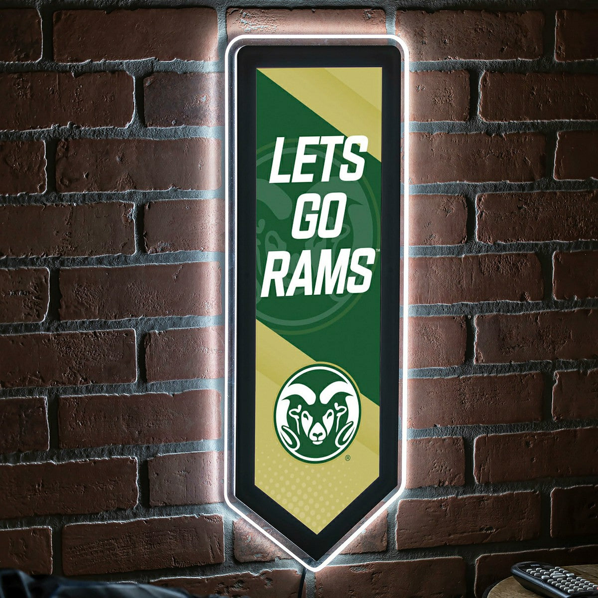 LED Wall Decor, Pennant, Colorado State University - Collegiate Home