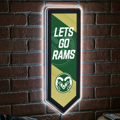 LED Wall Decor, Pennant, Colorado State University - Collegiate Home