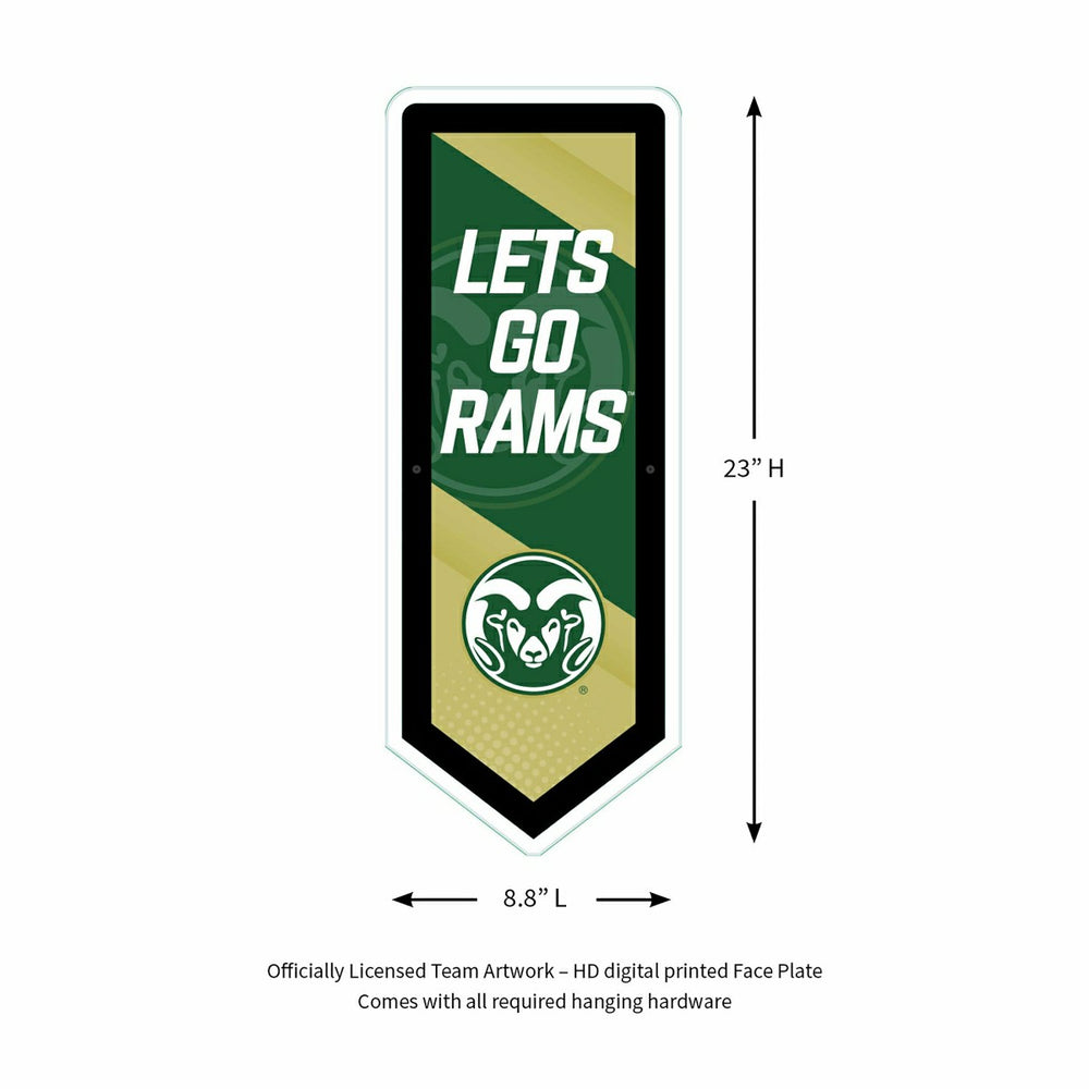 LED Wall Decor, Pennant, Colorado State University - Collegiate Home