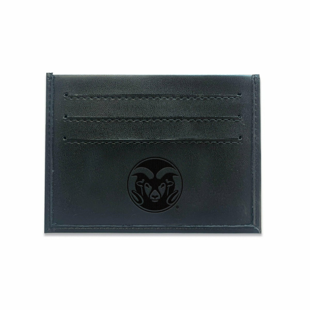 Slim Card Holder with RFID Blocking, Colorado State University, Black - Collegiate Home