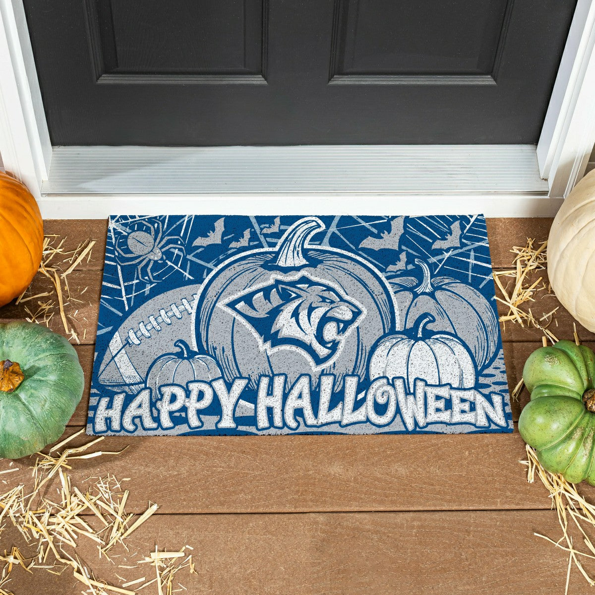 Dakota Wesleyan University Halloween Mat, 28"x16" - Collegiate