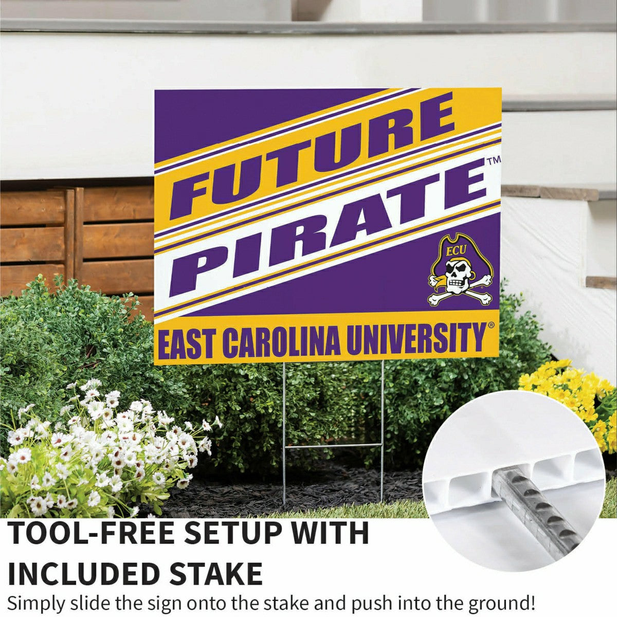 East Carolina University Coroplast Yard Sign, Future Student - Collegiate Home